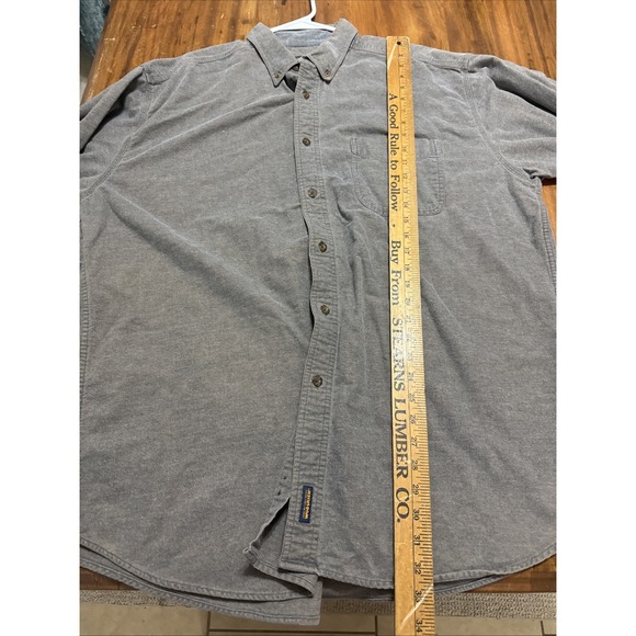 Woolrich Men Vintage 2XL Earth toned Long Sleeve Button Up Pocket Heavy Flannel - Picture 5 of 7